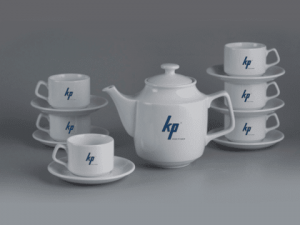 Bộ Ấm Chén uống trà cao cấp 0.7 L Jasmine Trắng Giá In Logo quà tặng giá rẻ