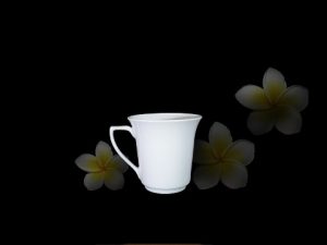 Ca trà sứ Trà Minh Long 0.35 L Tulip Trắng đẹp