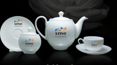 Bộ Ấm chén uống trà Minh Long quà tặng 0.8 L Camellia Giá In Logo quà tặng SME đẹp