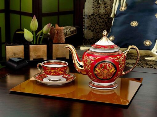 Bộ Ấm Chén uống trà Minh Long cao cấp Hoàng Cung Quốc Sắc 0.8L