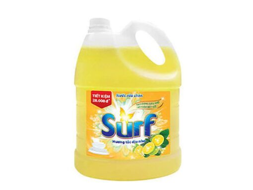 Nước rửa chén Surf Hương tắc dịu nhẹ can 4kg