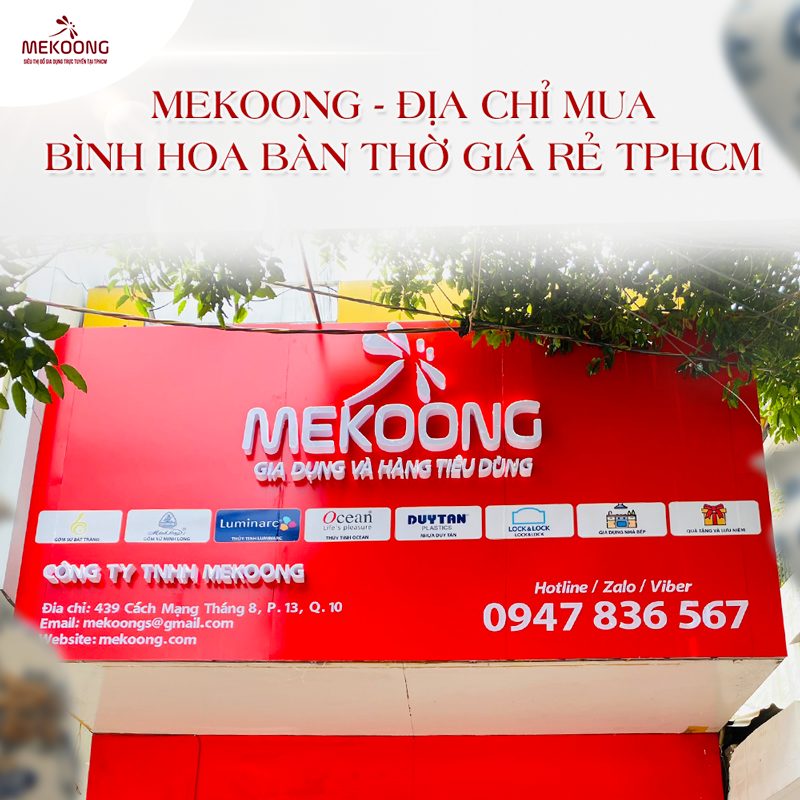 Mekoong - địa chỉ mua bình hoa bàn thờ giá rẻ TPHCM