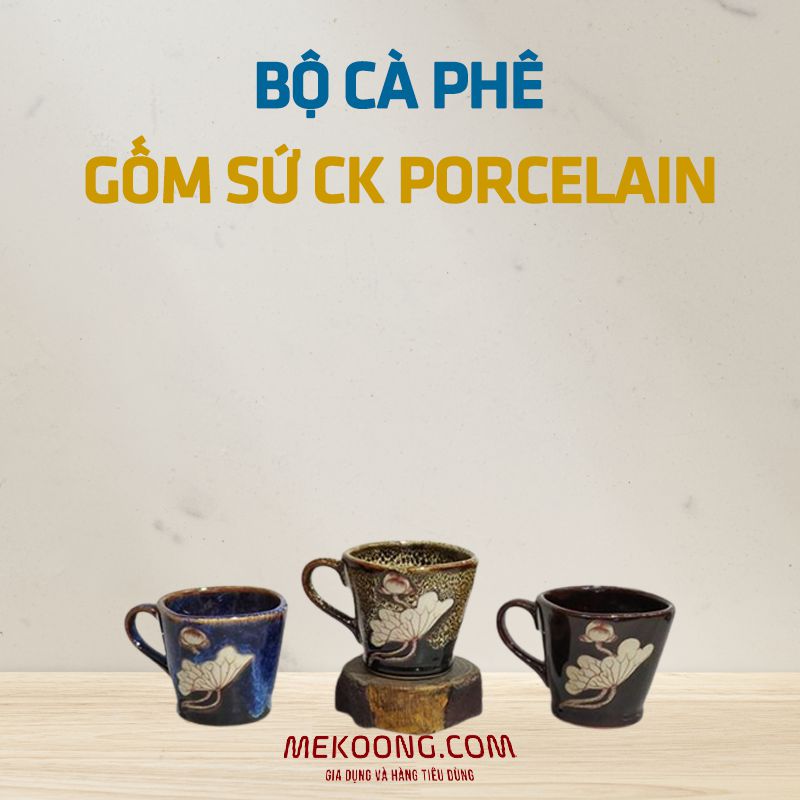 Bộ cà phê 0.8 L – Sago – Hoa Hồng Minh Long