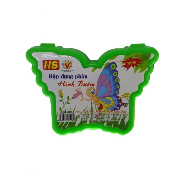 Hộp Đựng Phấn Hình Bướm – VPP Hán Minh – Xanh Lá – HĐP-03 PVMK22 tốt