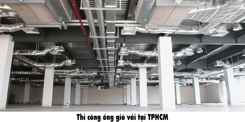 Thi công ống gió vải tại TPHCM