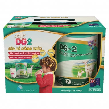 Combo 2 hộp sữa dê công thức DG-2 400g (6 - 36 tháng)
