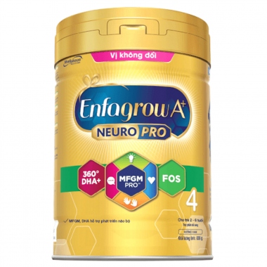 Sữa Enfagrow A+ NeuroPro 4 hương vani 830g (2 - 6 tuổi)