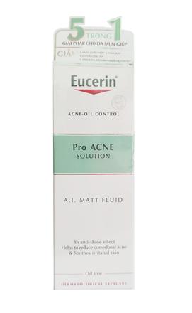 Kem dưỡng Eucerin Pro Acne Mattifying Fluid cho da dầu mụn