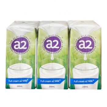 Sữa tươi tiệt trùng nguyên kem a2 200ml (Lốc 6 hộp)