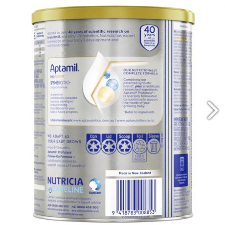 Sữa Aptamil Profutura Úc số 1 - 900g (0 - 6 tháng)