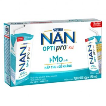 Sữa dinh dưỡng pha sẵn Nan Optipro Kid HMO 180ml (Vỉ 4 hộp)