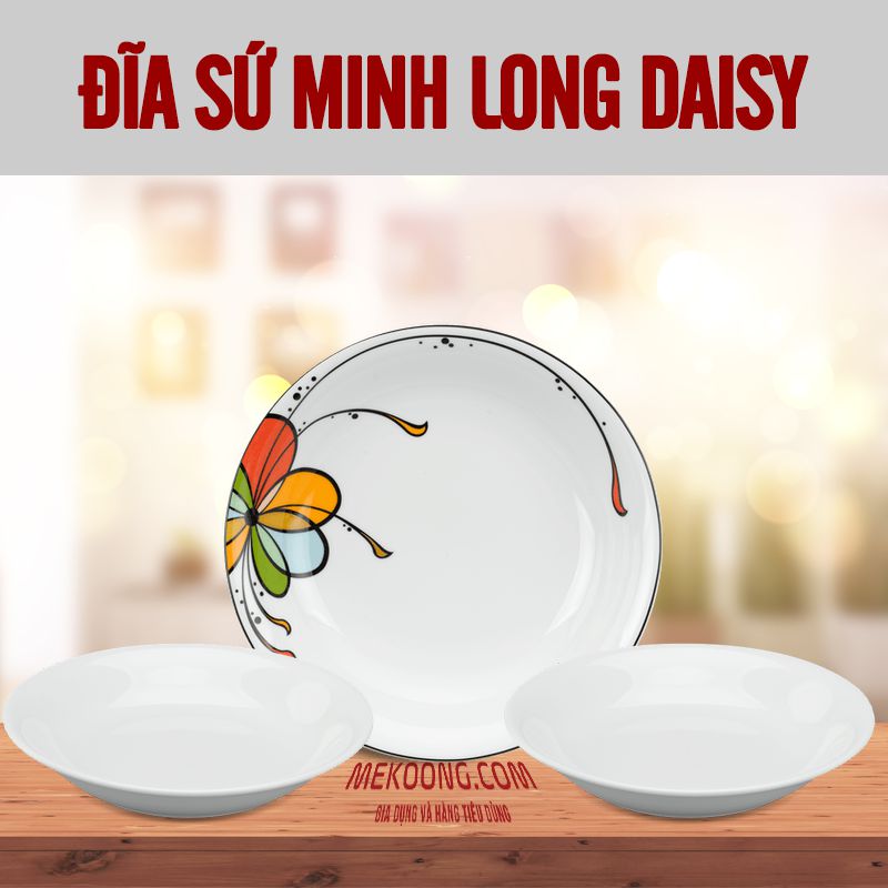 đĩa sứ Minh Long Daisy