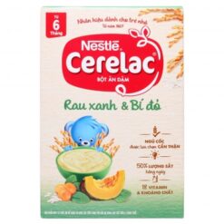 Bột ăn dặm Nestle Cerelac rau xanh và bí đỏ 200g (6 - 24 tháng)