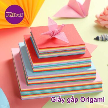 Giấy gấp Origami nhiều kích thước từ 97mm - 145mm
