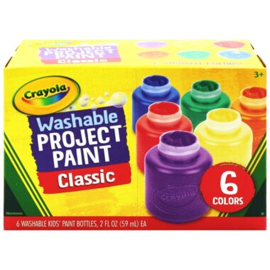 Hộp 6 Màu Nước Washable Project Paint Classic - Crayola 541204 uy tín