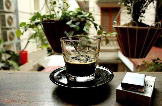 sad black coffee cup photo