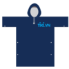 Áo mưa màu xanh dương in logo Tiki MK