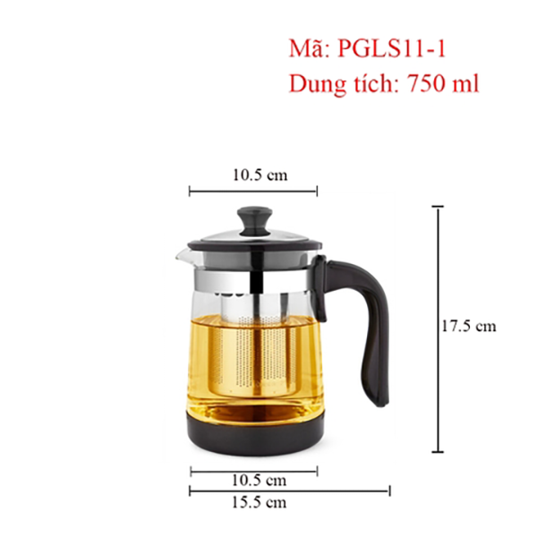 Bình lọc trà S11-1 750ml MK