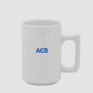 Ca bia Minh Long quà tặng 0,52 L (Quai Vuông) Trắng In Logo quà tặng ACB HG