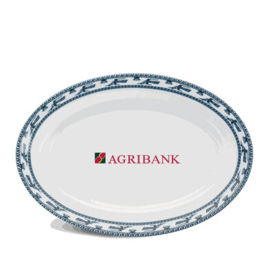 Dĩa oval 32 cm – Jasmine – Chim Lạc In Logo quà tặng Agribank HG