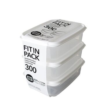 Hộp nhựa đựng thực phẩm nắp dẻo Fitin Pack 900ml,1350ml, 2200ml Made in Japan MK