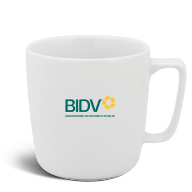 Ly sứ Minh Long quà tặng Jasmine Trắng 0.38L dùng để uống trà In Logo quà tặng BIDV HG