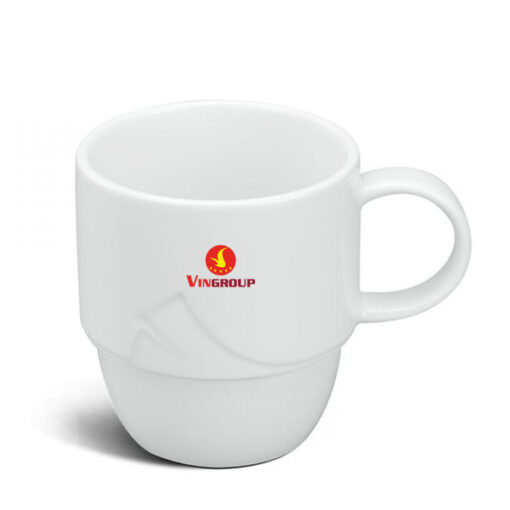 Ly sứ Minh Long quà tặng Loa Kèn Trắng 0.25L dùng uống trà In Logo quà tặng Vingroup HG