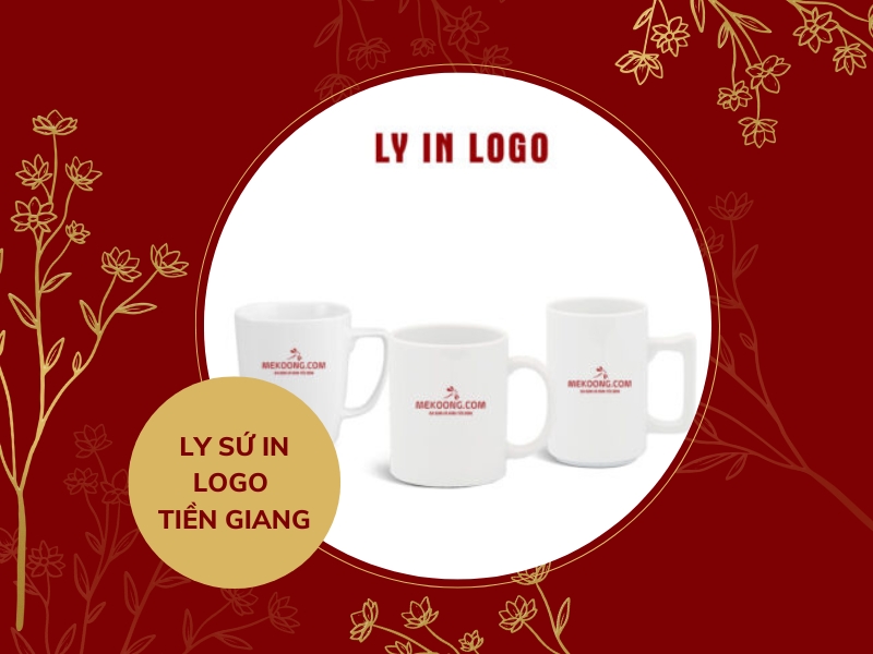 Ly sứ in logo Tiền Giang