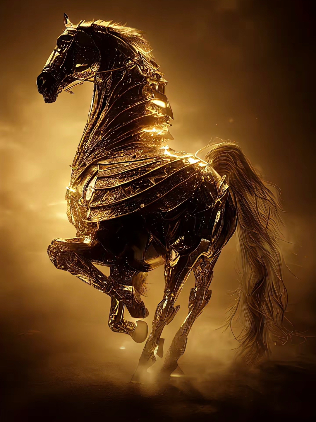 Chân dung tuyệt đẹp của con ngựa đen 2K tải xuống hình nền