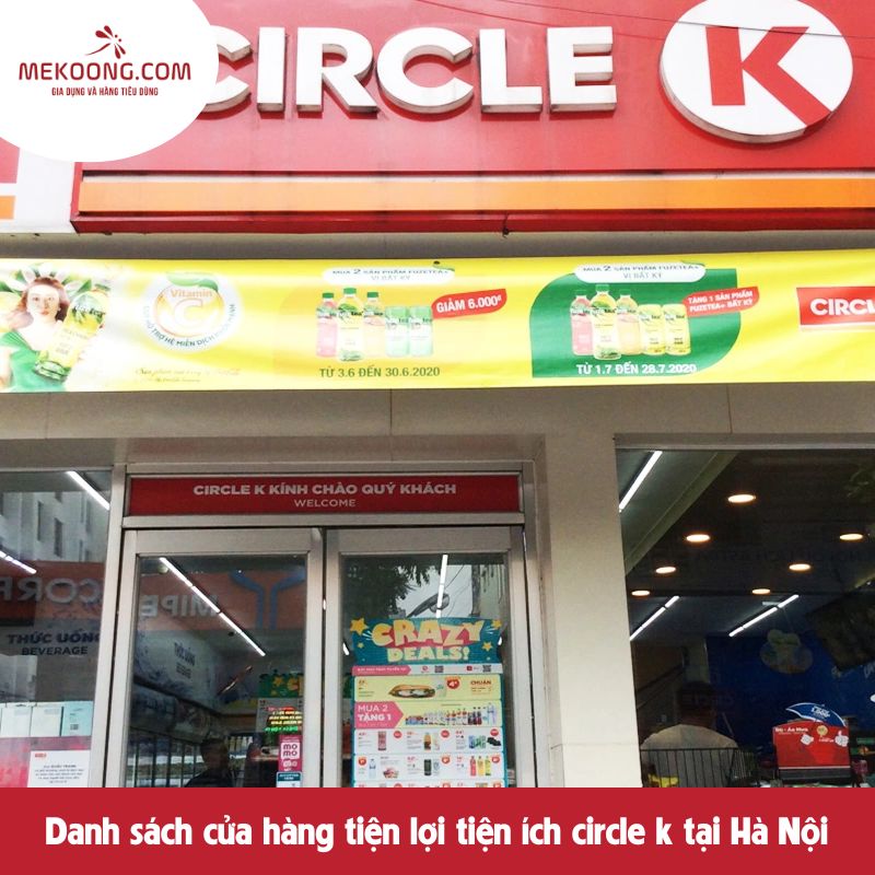 Danh sách cửa hàng tiện lợi tiện ích circle k tại Hà Nội