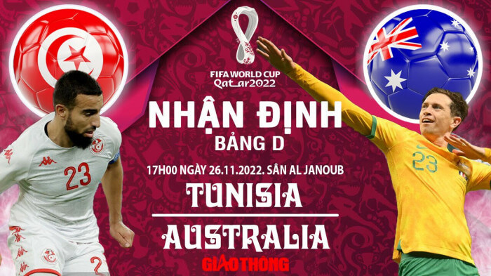 Kết Quả Trận Australia vs Tunisia World Cup 2022