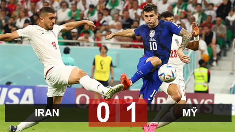 Kết quả Highlights Iran vs Mỹ World Cup 2022