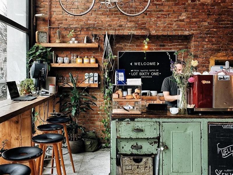 Thiết kế quán cafe phong cách Rustic