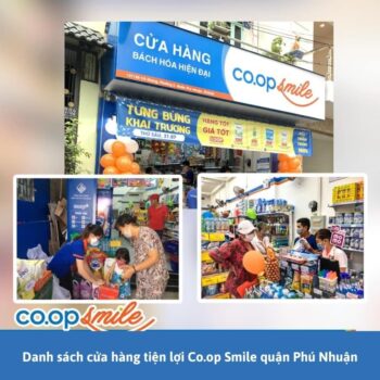 Danh sách cửa hàng tiện lợi Co.op Smile quận Phú Nhuận