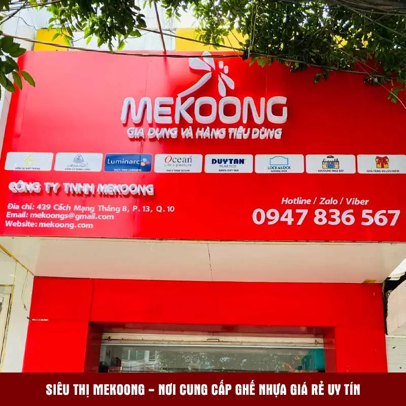 Siêu thị Mekoong - nơi cung cấp ghế nhựa giá rẻ uy tín