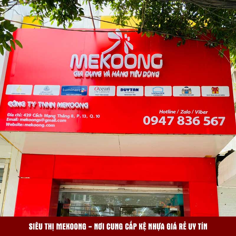 Siêu thị Mekoong - nơi cung cấp kệ nhựa giá rẻ uy tín