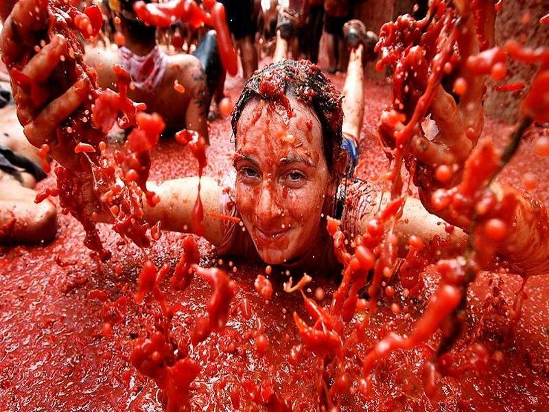  lễ hội ném cà chua ở Tây Ban Nha