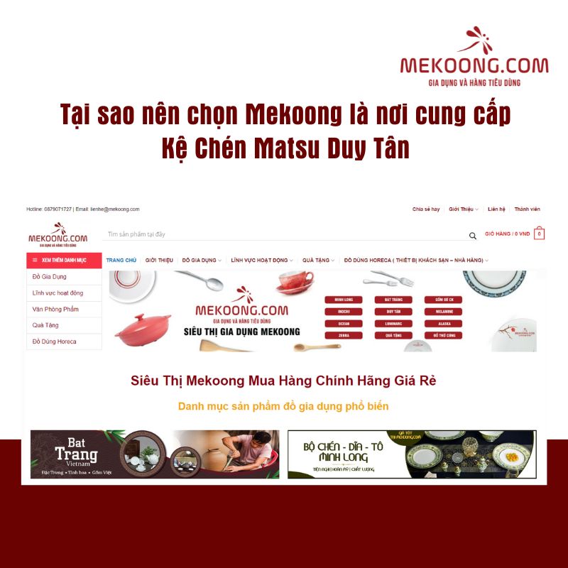 Tại sao nên chọn Mekoong là nơi cung cấp Kệ Chén Matsu Duy Tân