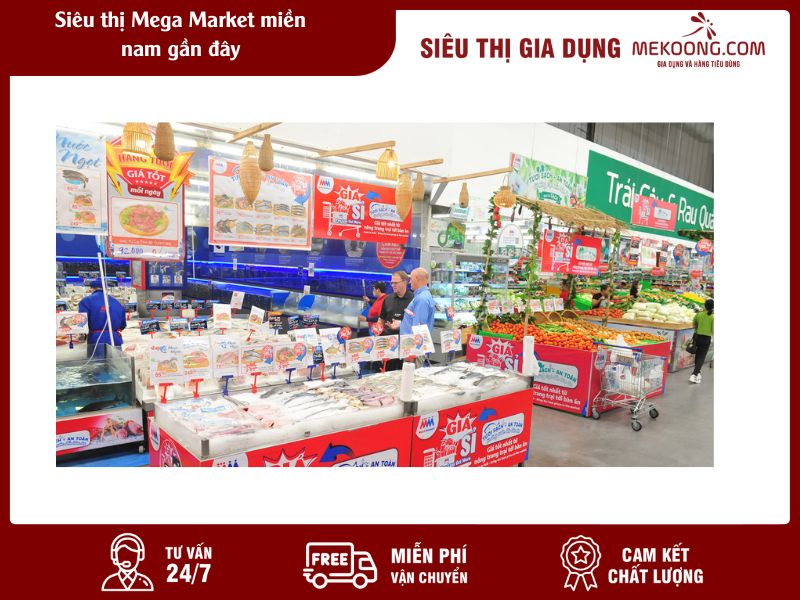 Siêu thị Mega Market miền nam gần đây Mekoong