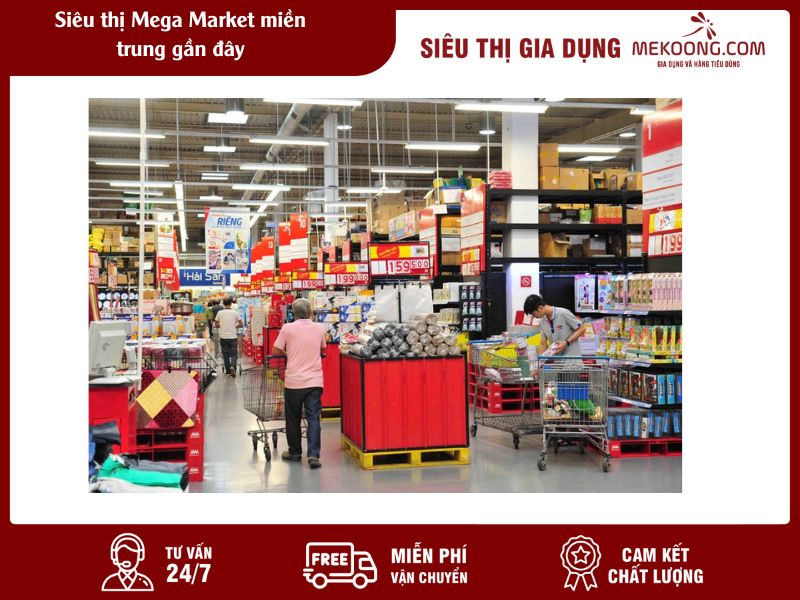 Siêu thị Mega Market miền trung gần đây Mekoong