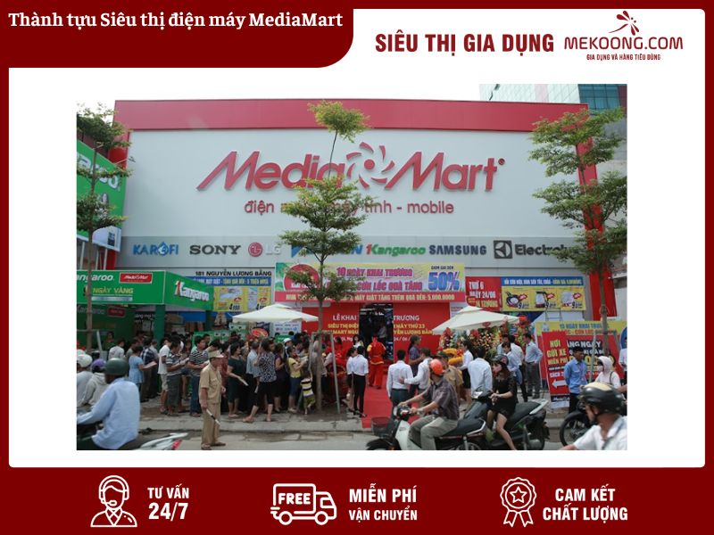 Thành tựu Siêu thị điện máy MediaMart mekoong
